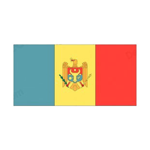 Moldova flag listed in flags decals.