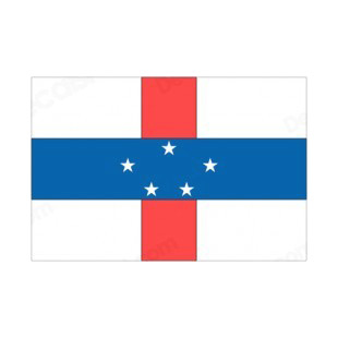 Netherlands Antilles flag listed in flags decals.
