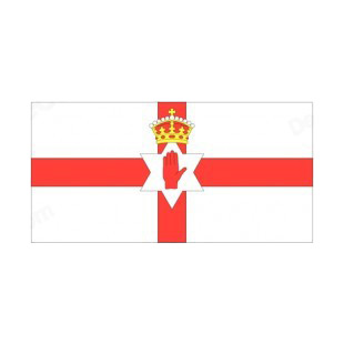 Northern Ireland flag listed in flags decals.