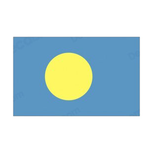 Palau flag listed in flags decals.