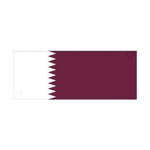 Qatar flag listed in flags decals.