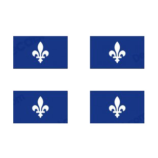 Quebec flag listed in flags decals.