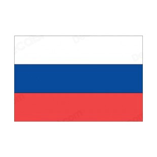 Russia flag listed in flags decals.