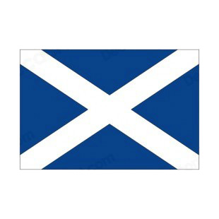 Scotland flag listed in flags decals.