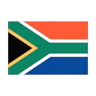 South Africa flag listed in flags decals.
