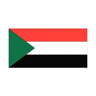 Sudan flag listed in flags decals.