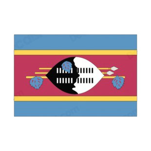 Kingdom of Swaziland flag listed in flags decals.