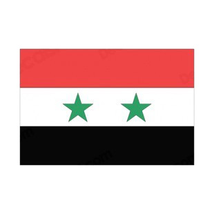 Syria flag listed in flags decals.