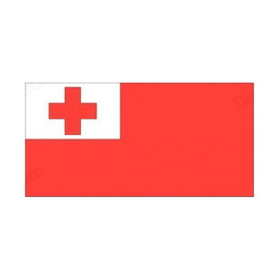 Tonga flag listed in flags decals.