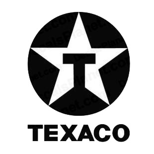 Texaco logo listed in famous logos decals.