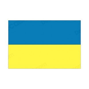 Ukraine flag listed in flags decals.