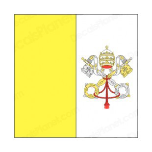 Vatican flag listed in flags decals.