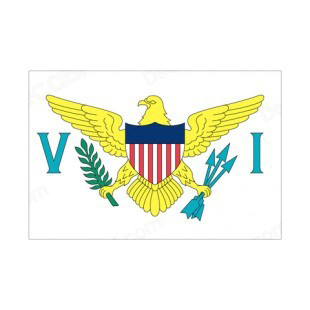 Virgin Islands of the United States flag listed in flags decals.