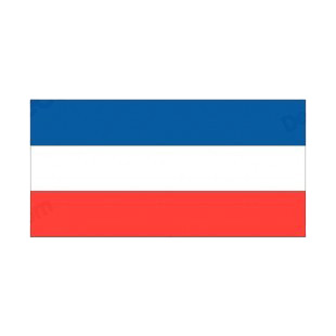 Yugoslavia flag listed in flags decals.