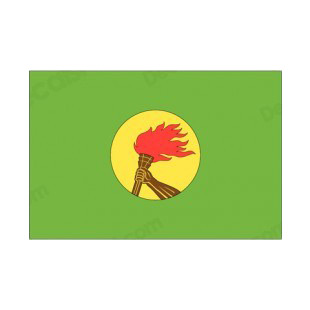 Republic of Zaire flag listed in flags decals.