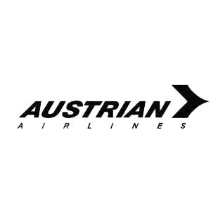 Austrian airlines logo listed in famous logos decals.