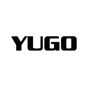 Yugo logo listed in famous logos decals.