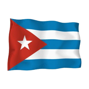 Cuba flag listed in flags decals.