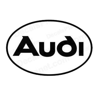 Audi logo listed in famous logos decals.