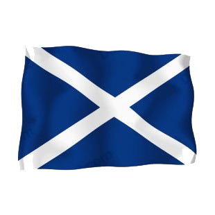 Scotland waving flag listed in flags decals.