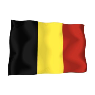 Belgium waving flag listed in flags decals.