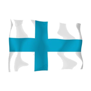 Finland waving flag listed in flags decals.