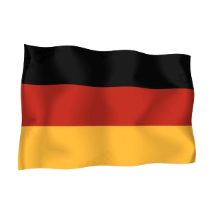 Germany waving flag listed in flags decals.