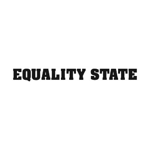 Equality state Wyoming state listed in states decals.