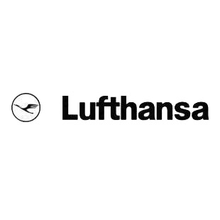 Lufthansa logo listed in famous logos decals.