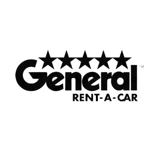 General rent-a-car logo listed in famous logos decals.