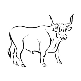 Bull listed in more animals decals.