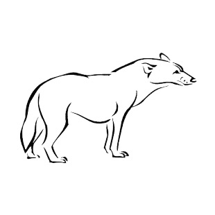 Hyena listed in more animals decals.
