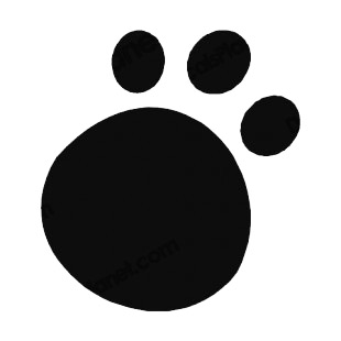 Paw listed in more animals decals.
