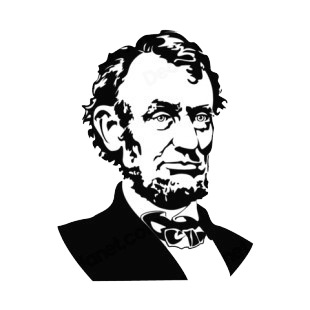 United States Abraham Lincoln listed in symbols and history decals.