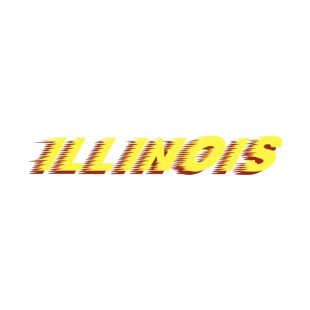 Illinois state listed in states decals.