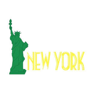 New York state listed in states decals.