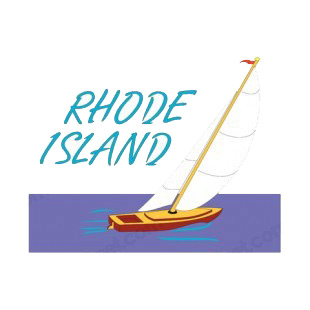 Rhode Island state listed in states decals.