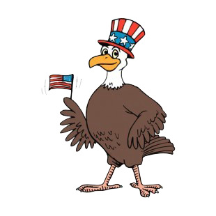 United States Eagle with US hat and flag listed in symbols and history decals.