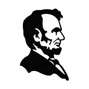 United States Abraham Lincoln  listed in symbols and history decals.