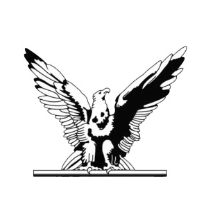 United States Eagle statue listed in symbols and history decals.