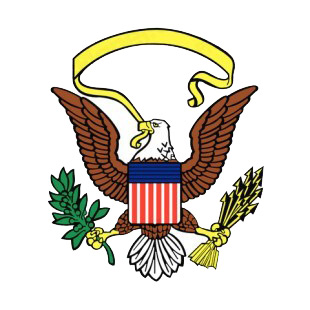 United States eagle logo listed in symbols and history decals.