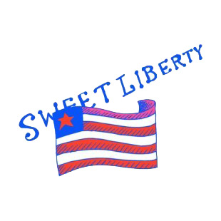 United States Sweet liberty listed in american flag decals.