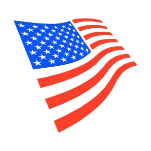 United States flag listed in american flag decals.