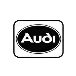 Audi oval border listed in audi decals.