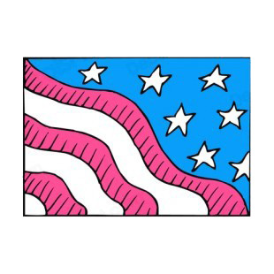 United States flag design listed in american flag decals.
