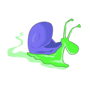 Green snail with slime trace listed in more animals decals.