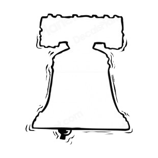 United States Liberty Bell vibrating listed in symbols and history decals.