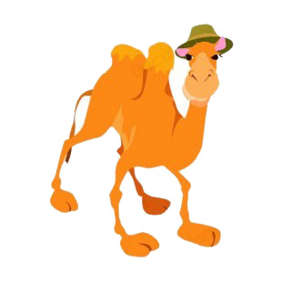Camel with green hat listed in more animals decals.
