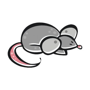 Mouse with long tail listed in more animals decals.