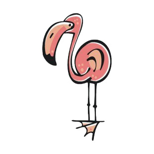 Flamingo listed in more animals decals.